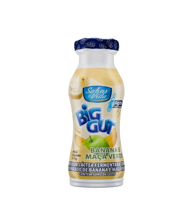 Garrafinha 170 g · Banana e maçã verde
