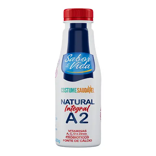 Iogurte Natural Integral Zero Lactose 450g – COSTUME SAUDÁVEL