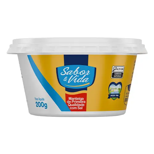 Manteiga de Primeira Qualidade com sal – 200g