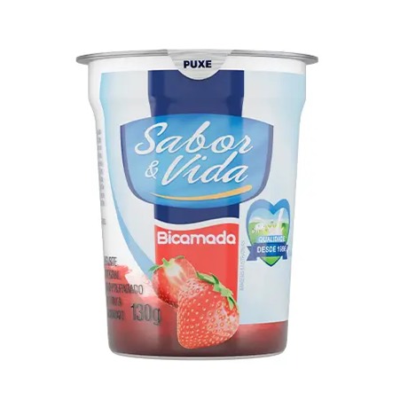Bicamada com Preparado de Morango – 130g