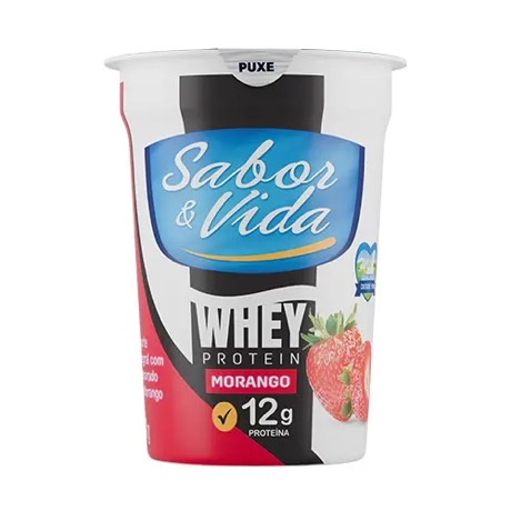 Iogurte Integral de Morango (Whey Protein) – 170g