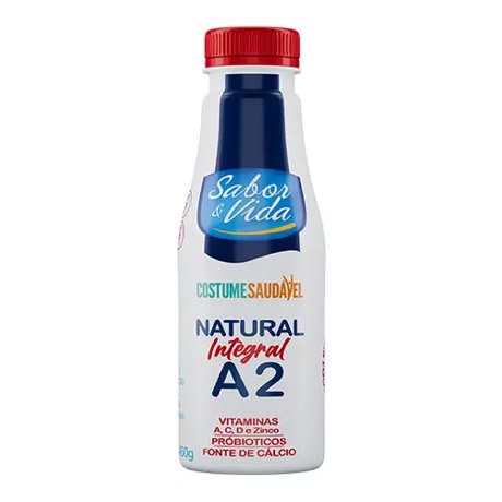 Iogurte Natural Integral Zero Lactose 450g – COSTUME SAUDÁVEL