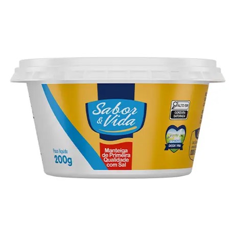 Manteiga de Primeira Qualidade com sal – 200g