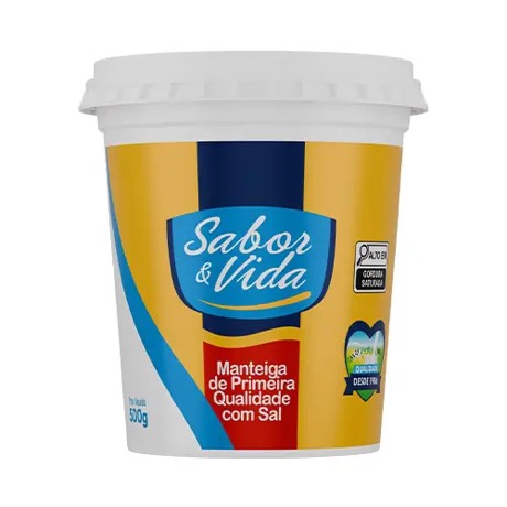 Manteiga de Primeira Qualidade com sal – 500g